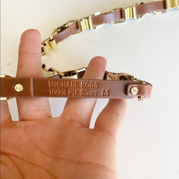 Michael Kors Accessories - Michael Kors Chain Leather Belt